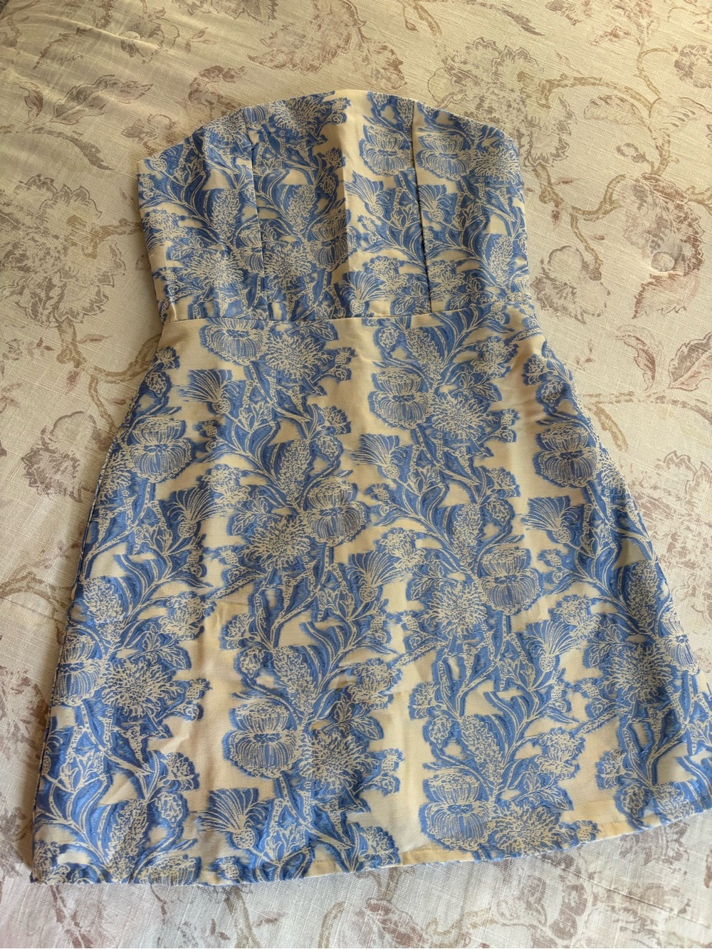 Strapless Brocade Dress NWT